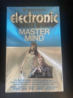 Brand-New Invicta Games Electronic Mastermind - Blue & Silver Box Shrink